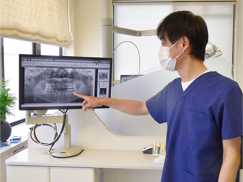 画像：納得されるまで説明